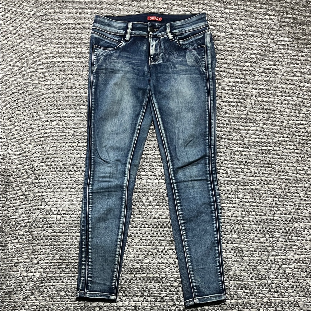 YMI | Women's Butt Lifting Low Rise Dark Blue Skinny Jeans